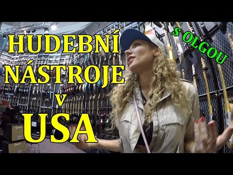 , title : 'Olga Lounová zkouší Kytary v USA ||  OBCHOD s HUDEBNÍMI NÁSTROJI v USA'