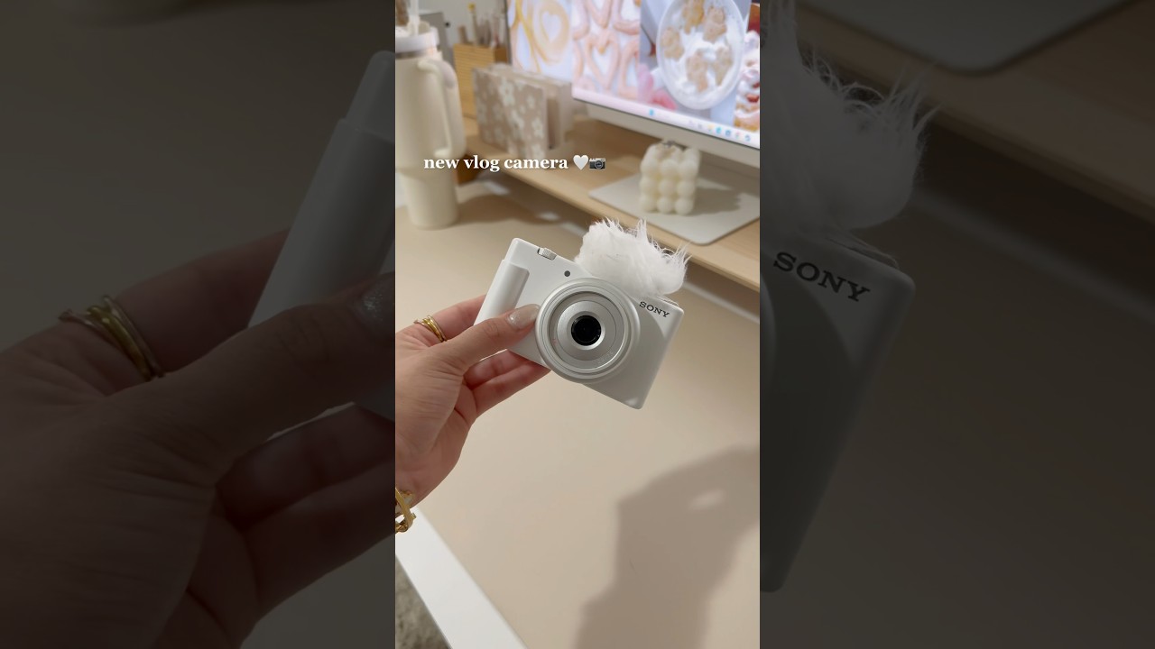 🤍📷 asmr unboxing my new vlog camera |  sony zv-1f ✨