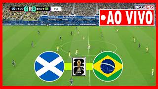 BRASIL X ESCÓCIA AO VIVO COM IMAGENS | COPA DO MUNDO 2026 | JOGO DE HOJE SIMULAÇÃO