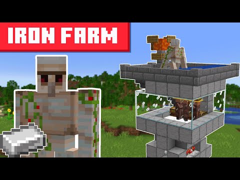 Minecraft Iron Farm 1.20.1 - BEST DESIGN - EASY BUILD