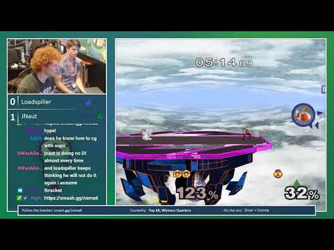 N.E. Melee Arcadian 6 - Loadspiller (Ice Climbers) vs. JNaut (Sheik) - SSBM WQF