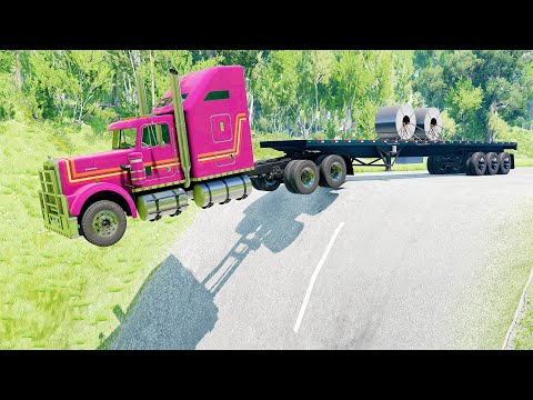 Mobil vs Giant Pit #19 - BeamNG Drive