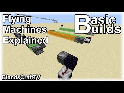 Flying Machines Explained - Basic Builds - Minecraft Java 1.15.2