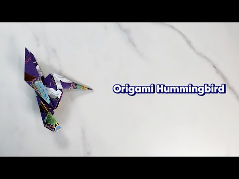 Easy Origami Hummingbird - How-To | Step by Step Tutorial | DIY Craft - Orikim