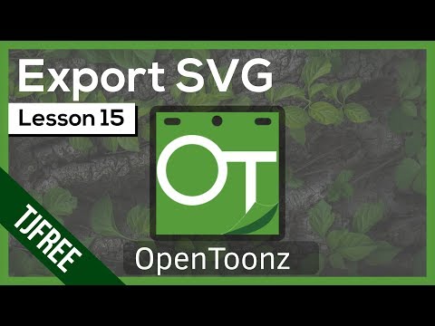 OpenToonz Lesson 15 - How to Export SVG / Vector Levels