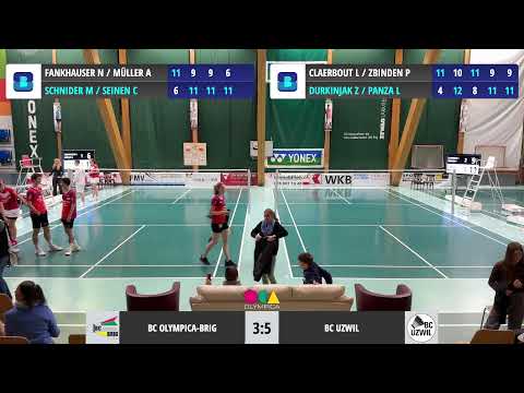 Badminton NLA 2024/25 - BC Olympica Brig vs. BC Uzwil