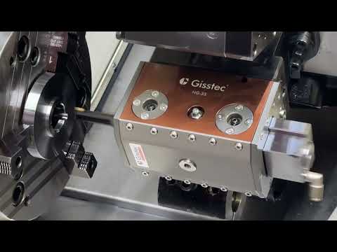 Broaching keyways on a Mazak Nexus Lathe with Gisstec NG-35 Live Broaching Unit
