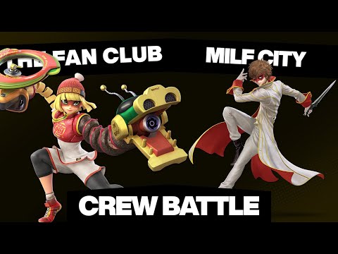 THE FAN CLUB vs MILF CITY Crew Battle! Smash Ultimate Ranked Crew Battle
