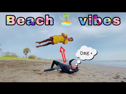 FLIPS on beach after long time w/buddy,s 🤟|| mahesh vk