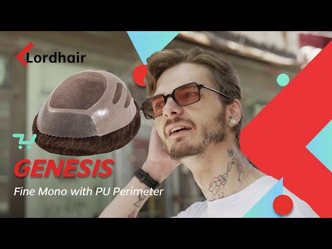 Fine Mono with Poly Perimeter Stock Hair Piece for Men | Lordhair 