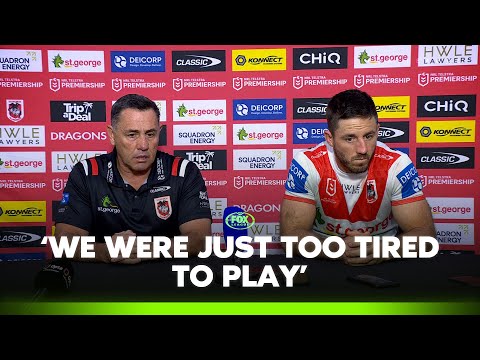 Flanagan rules down loss to 'Self inflicted pain' | Dragons Press Conference | Fox League