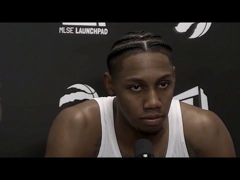 RJ Barrett Postgame Interview - Spurs vs Raptors | 2025-26 NBA Season