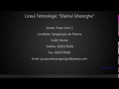 Liceul Tehnologic "Sfantul Gheorghe" Sangeorgiu de Padure