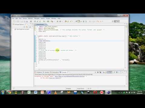 Two Dimensional Array Java Common Problem