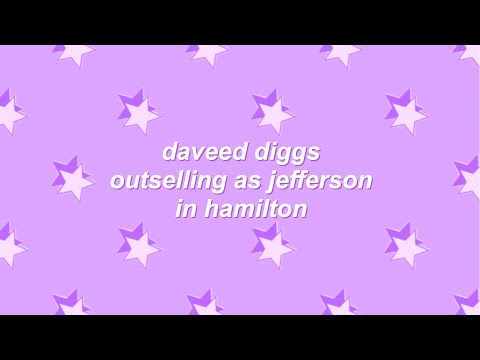 daveed diggs outselling as thomas jefferson for almost 8 minutes