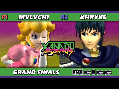Xanadu Legends GRAND FINALS - mvlvchi (Peach) Vs. Khryke [L] (Marth) Smash Melee - SSBM