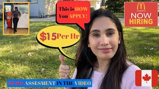McDonalds 🇨🇦 Step BY Step APPLICATION PROCESS ✅ (Tips To Get HIRED🤫)