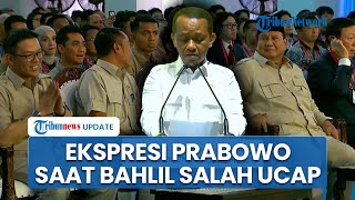 Ekspresi Prabowo & Mensesneg Saling Lirik saat Bahlil Salah Sebut Jabatan Menteri Prasetyo Hadi