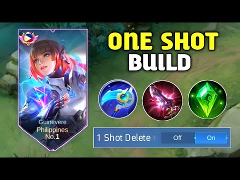 GUINEVERE BEST BUILD 2023 FOR ONE SHOT DELETE!! ( Guinevere best build 2023 )
