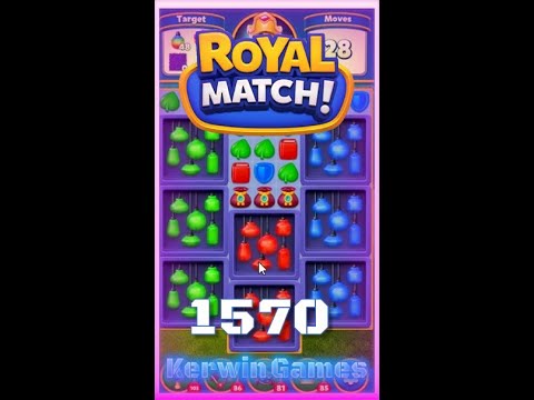 Royal Match Level 1570 - No Boosters Gameplay