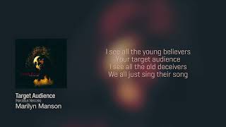 ► MARILYN MANSON ♫ TARGET AUDIENCE (Narcissus Narcosis) Instrumental - cover with Lyrics
