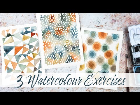 3 Watercolour Exercises for Mindful and Calming Painting