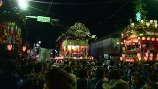 preview picture of video 'こだま秋まつり　2012　勢揃い（夜の部）　1/2　‐　Kodama Autumn Festival'