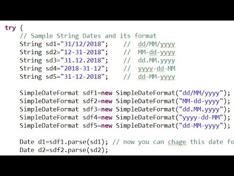 Convert String Date To Java Date Object