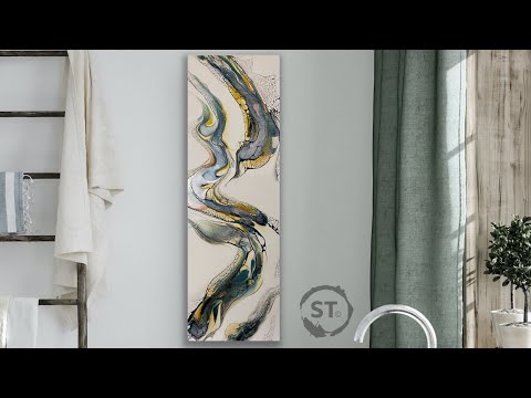 “Monarch” Large canvas Bloom Swipe!  Inspired by an old friend.💕