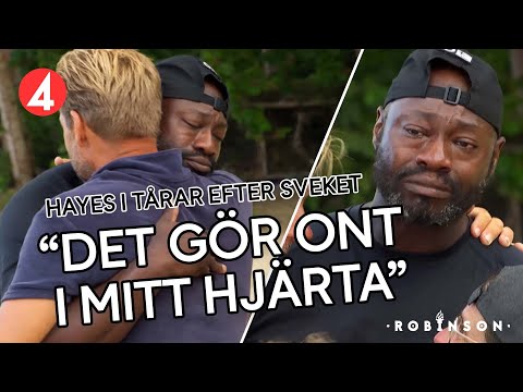 Hayes i tårar efter sveket: "Det gör ont i mitt hjärta" - Robinson 2022 (TV4)