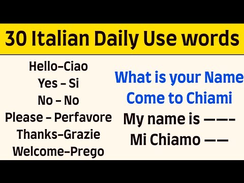 Learn 30 Very important Italian Words😎 || PUNJABI 🇮🇳 To ITALIAN 🇮🇹