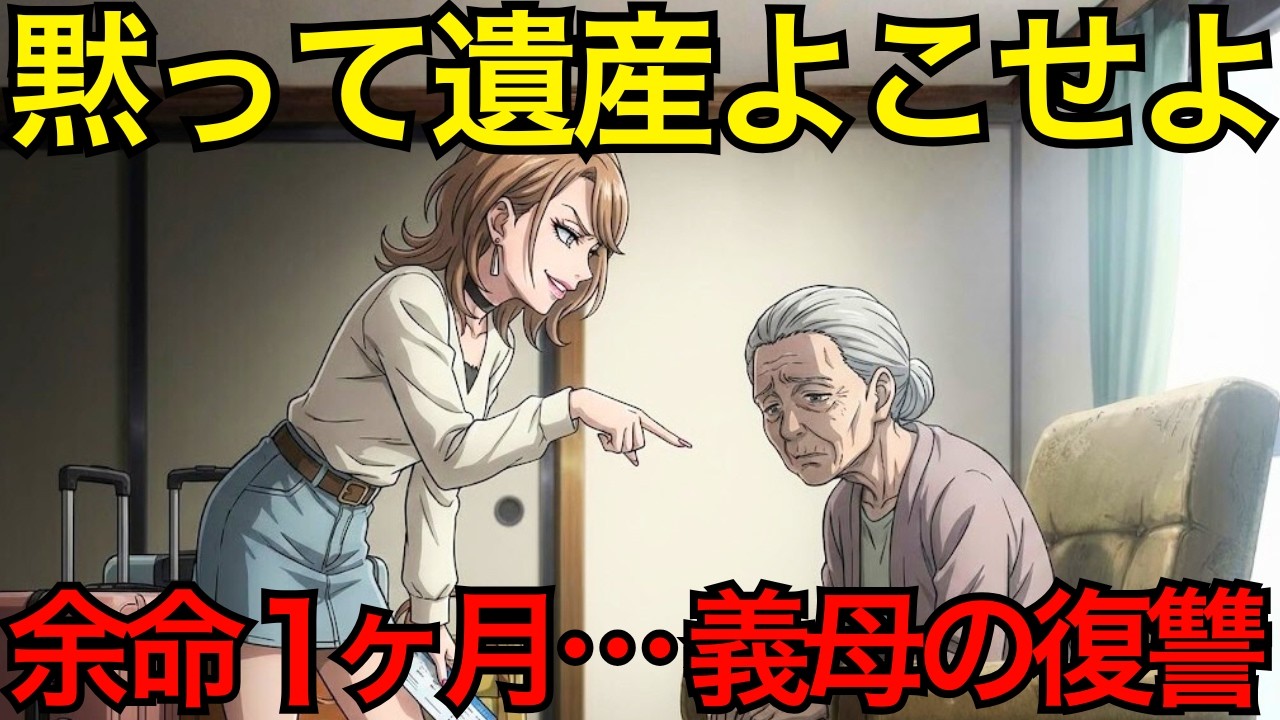 「介護しないけど遺産は貰うw」余命一ヶ月の義母を施設送りにした悪嫁、海外旅行から帰ると待っていたのは地獄の日々だった⋯【スカッと】