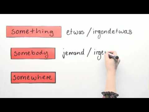 Die Indefinitpronomen something anything und nothing | Englisch | Grammatik
