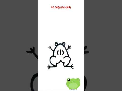 How to draw a frog step by step|frog drawing from number 2|easy frog drawing#Art #drawing#easy