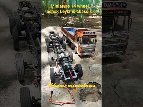 miniature 14 wheel ashok Leyland chassis