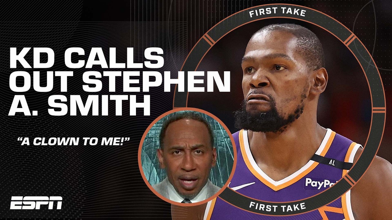 Stephen A. REFUSES to reciprocate Kevin Durant’s ‘clown’ comments 🤡 | First Take