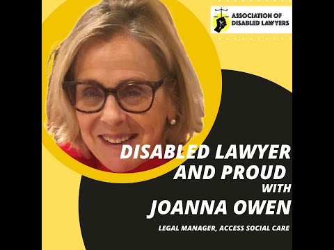 Disabled Lawyer and Proud: Joanna Owen