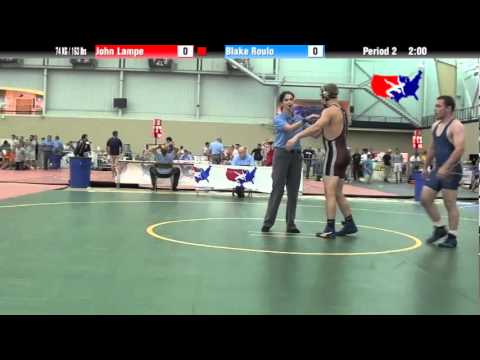 University Nat`ls FS  74 KG / 163 lbs: John Lampe vs. Blake Roulo