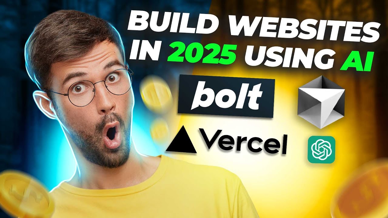 How To Build A Website in 2025 with Bolt.new, Cursor AI and Vercel - Beginner website Development