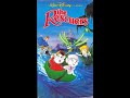 Opening To The Rescuers UK VHS 1991