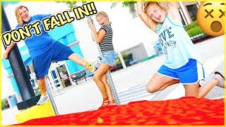 THE FLOOR  IS LAVA CHALLENGE!! WHO WILL FAIL?!