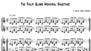 The Philip Glass Memorial Ringtone