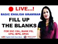 Fill Up The Blanks Fill In The Blanks Basic English Grammar For SSC Bank Hindi Part 9