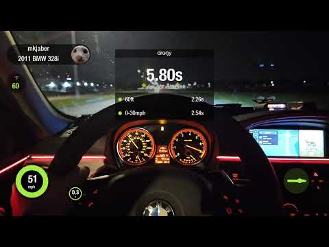 2011 BMW E90 328i X-Drive 0-60! (Dragy Pro) (Stock)