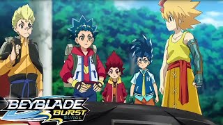 Hyuga and hikaru meets free dela hoya Beyblade Burst Surge episode 4 English Dub
