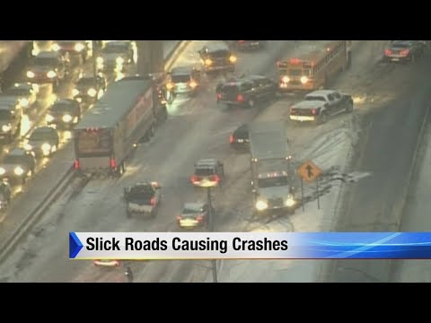 Metro Detroit hit with snow, ice