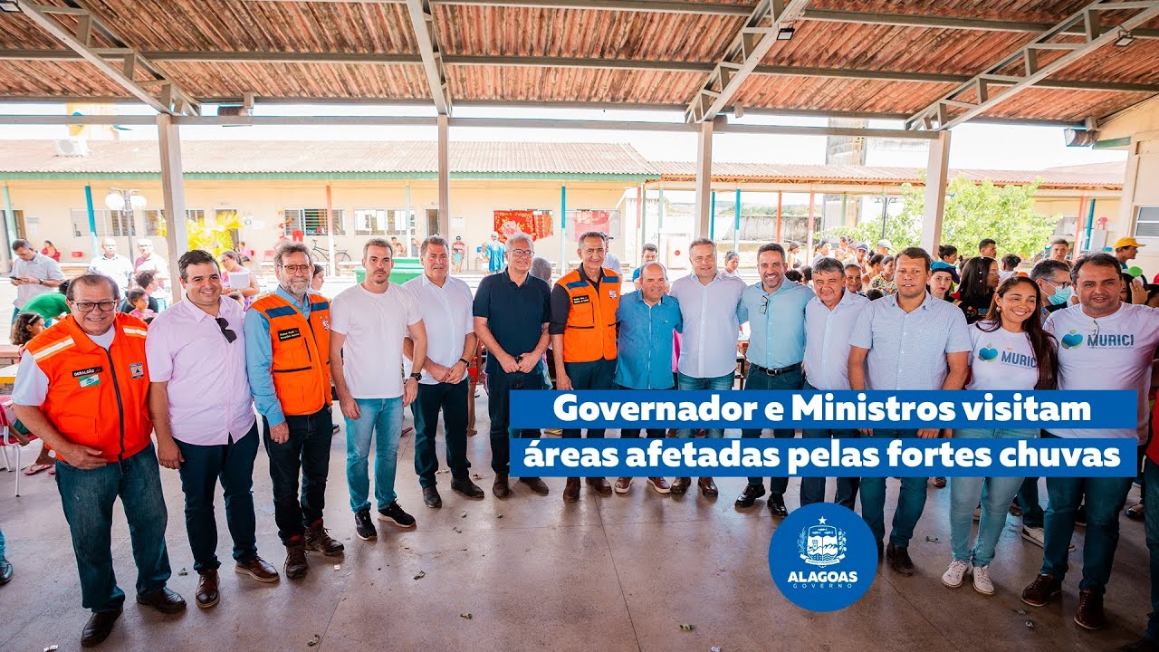 Governador e ministros visitam áreas afetadas pelas fortes chuvas