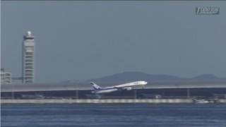 preview picture of video 'All Nippon Airways Boeing 777-200 関西国際空港離陸 -2014.09.12-'
