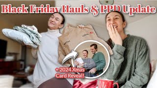 CHRISTMAS VLOG | Black Friday Hauls, 2024 Family Christmas Card Reveal, Postpartum Depression Update