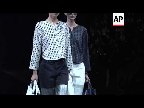 Blue is the color for Emporio Armani in Milan